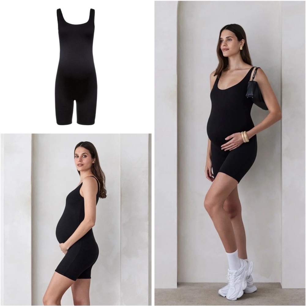 Black Maternity Jumpsuit